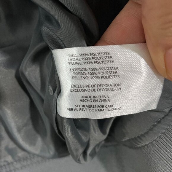 NWOT Banana Republic Mens XL Gray Lightweight Bomber Jacket 100% Polyester - Picture 6 of 9